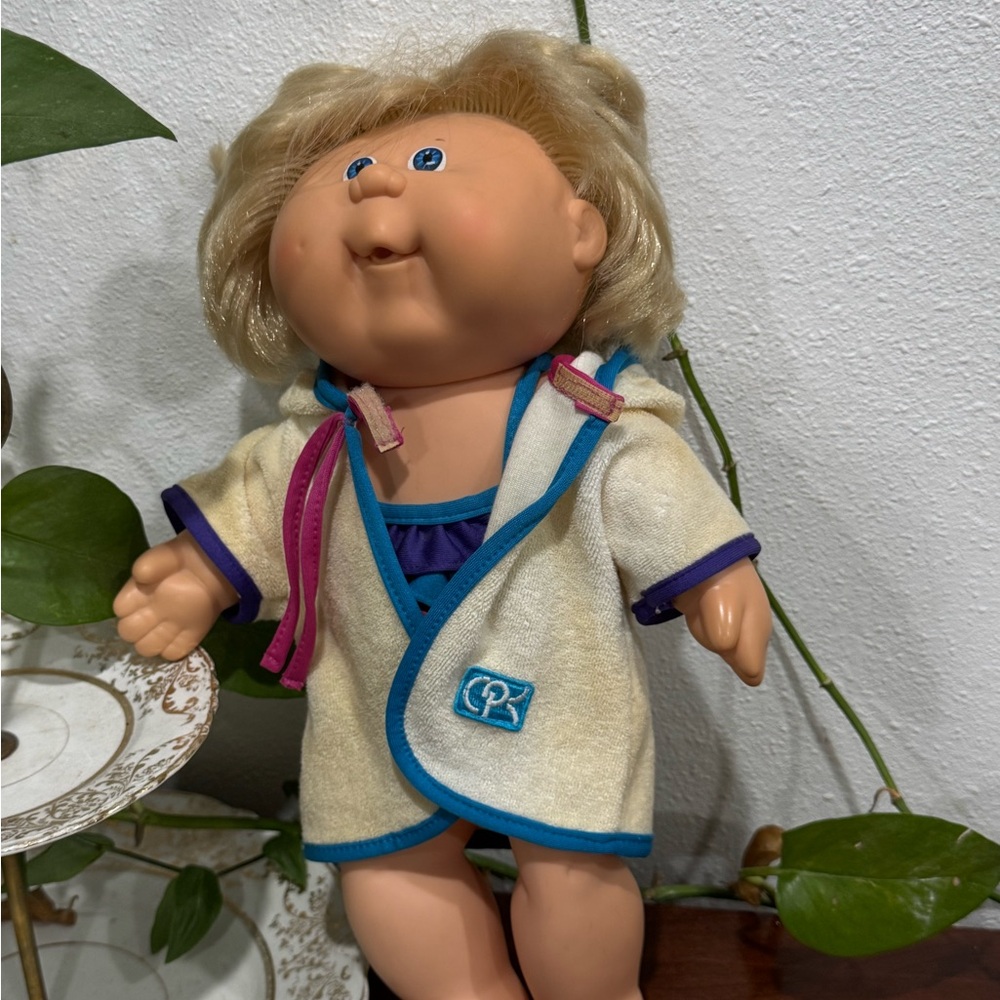 Cabbage Patch Swim Doll with Cream and Blue Outfit